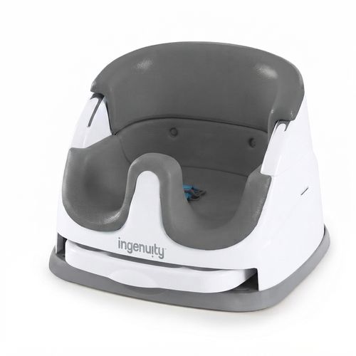 Ingenuity Baby Base 2-in-1 Booster Feeding and Floor Seat with Self-Storing Tray