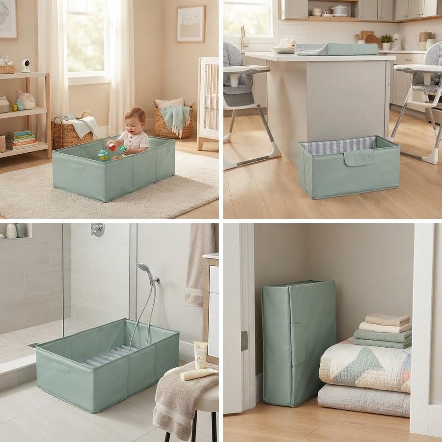Ingenuity Tuckaway Toddler Folding Tub
